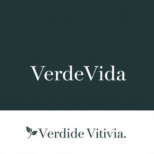 Diseño de logotipo elegante y minimalista para la marca de moda sostenible 'VerdeVida'.