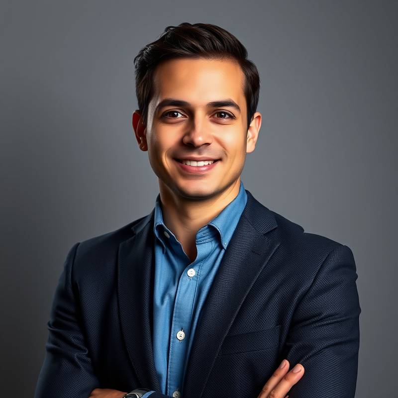 Retrato de Marco Torres, Especialista en Marketing Digital en Studio Creativo Lumina.
